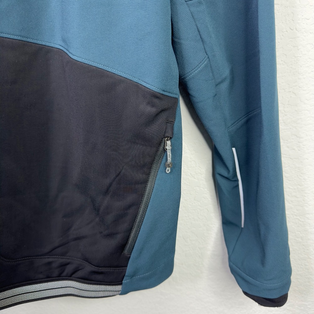 REI Co-op Cycles Jacket Mens M Blue Cycling Athletic Softshell Biking Gorpcore - Picture 6 of 10